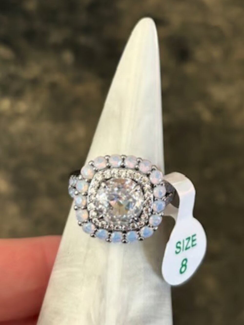 Bomb Party Opal Size 8 Ring
